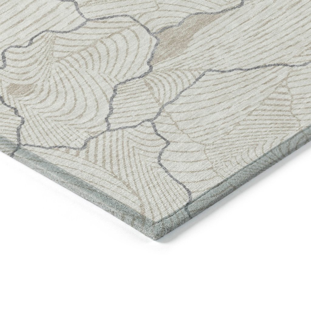 LOOMLAN Rugs Sahari Ivory Washable Indoor-Outdoor Rug