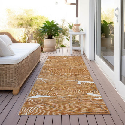 LOOMLAN Rugs Sahari Orange Washable Indoor-Outdoor Rug