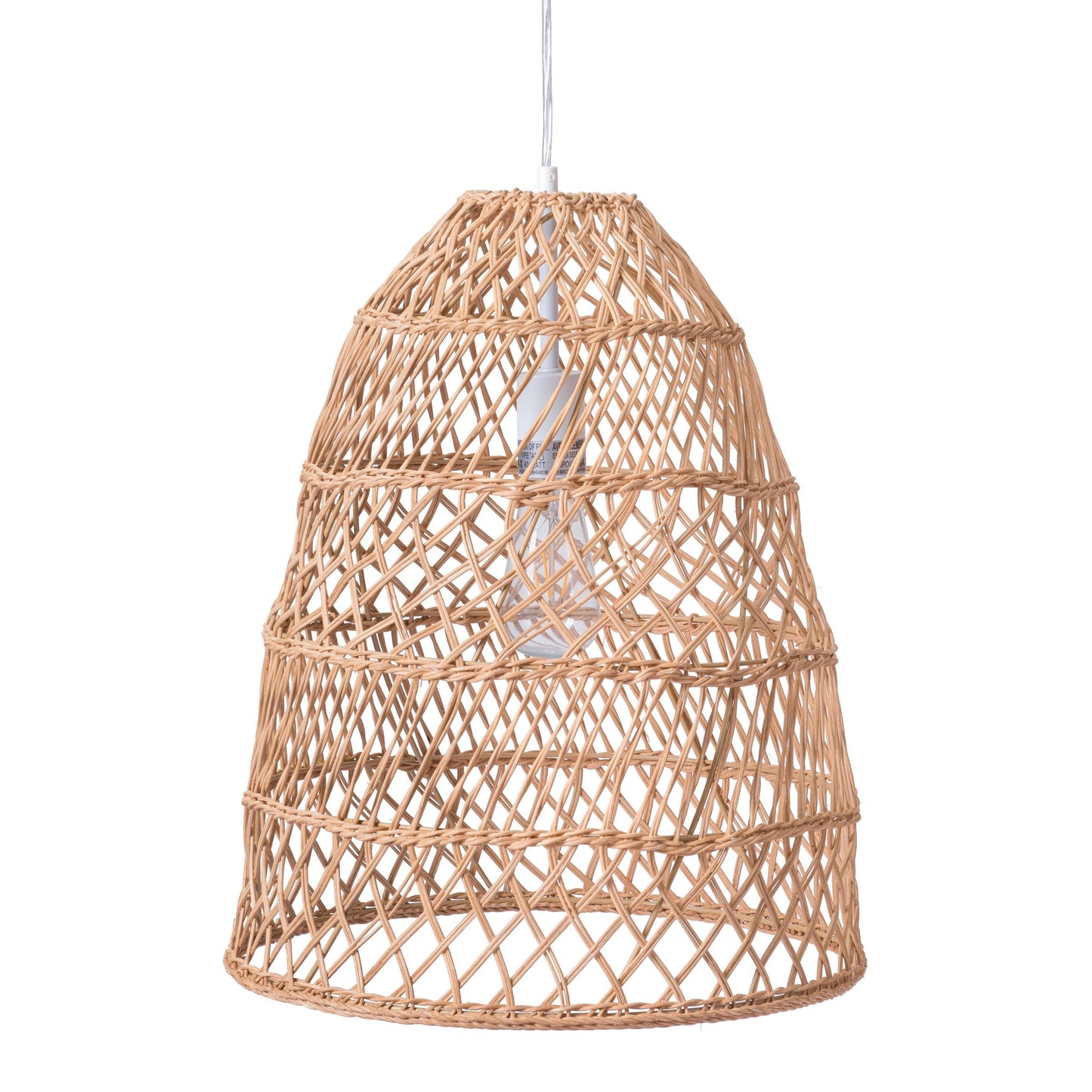 Saints Ceiling Lamp Natural - Sideboards and Things Brand_Zuo Modern, Color_Natural, Depth_10-20, Features_Adjustable Height, Finish_Polished, Finish_Powder Coated, Height_20-30, Materials_Metal, Materials_Rattan, Materials_Wood, Metal Type_Steel, Product Type_Pendant, Width_10-20, Wood Species_Rattan