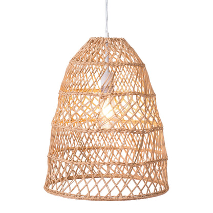 Saints Ceiling Lamp Natural - Sideboards and Things Brand_Zuo Modern, Color_Natural, Depth_10-20, Features_Adjustable Height, Finish_Polished, Finish_Powder Coated, Height_20-30, Materials_Metal, Materials_Rattan, Materials_Wood, Metal Type_Steel, Product Type_Pendant, Width_10-20, Wood Species_Rattan