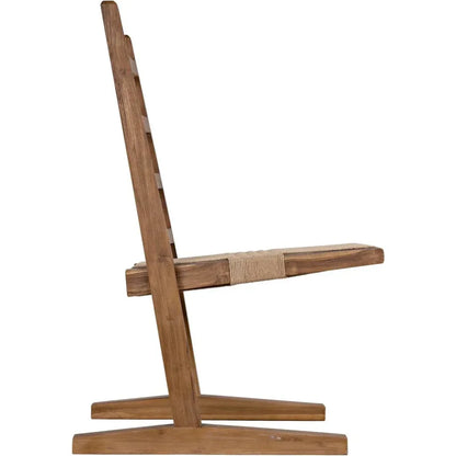 Noir Salam Solid Teak Wood Dining Chair