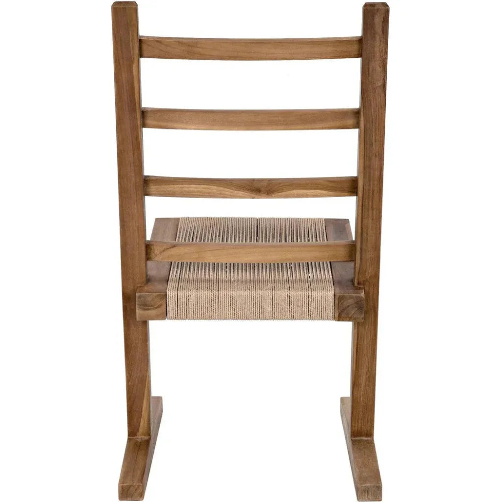 Noir Salam Solid Teak Wood Dining Chair