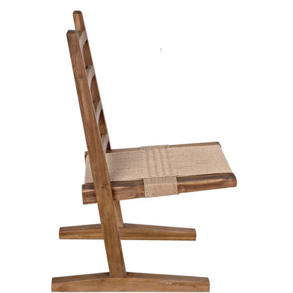 Noir Salam Solid Teak Wood Dining Chair