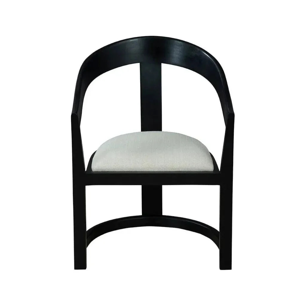 Salida Linen Black Dining Chair - LOOMLAN - Furniture Classics - Dining Chairs