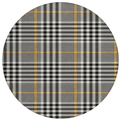 LOOMLAN Rugs Samira Black Washable Indoor-Outdoor Rug