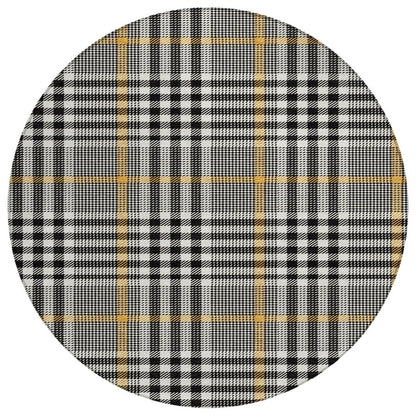 LOOMLAN Rugs Samira Black Washable Indoor-Outdoor Rug