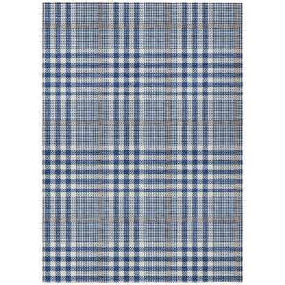 LOOMLAN Rugs Samira Blue Washable Indoor-Outdoor Rug