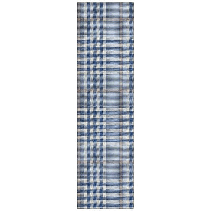 LOOMLAN Rugs Samira Blue Washable Indoor-Outdoor Rug