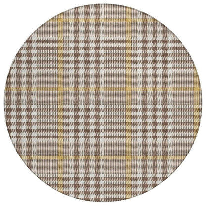 LOOMLAN Rugs Samira Brown Washable Indoor-Outdoor Rug