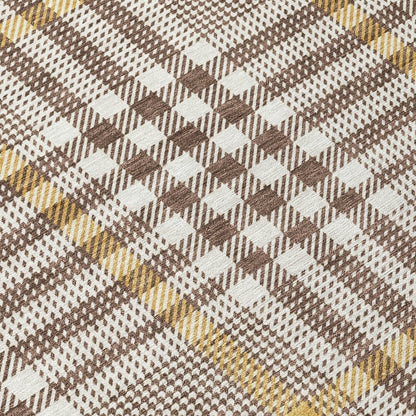 LOOMLAN Rugs Samira Brown Washable Indoor-Outdoor Rug