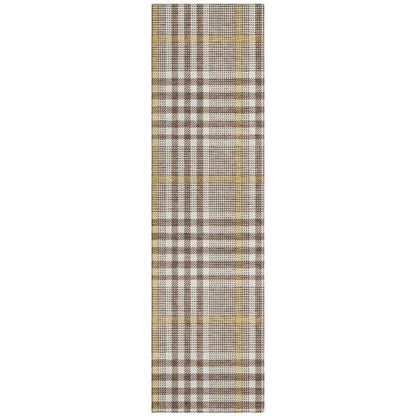 LOOMLAN Rugs Samira Brown Washable Indoor-Outdoor Rug