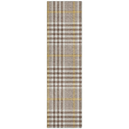 LOOMLAN Rugs Samira Brown Washable Indoor-Outdoor Rug