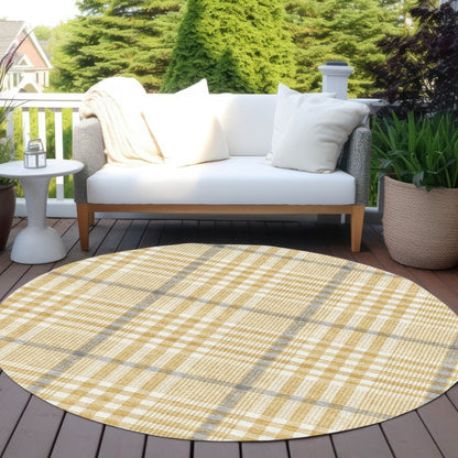 LOOMLAN Rugs Samira Gold Washable Indoor-Outdoor Rug