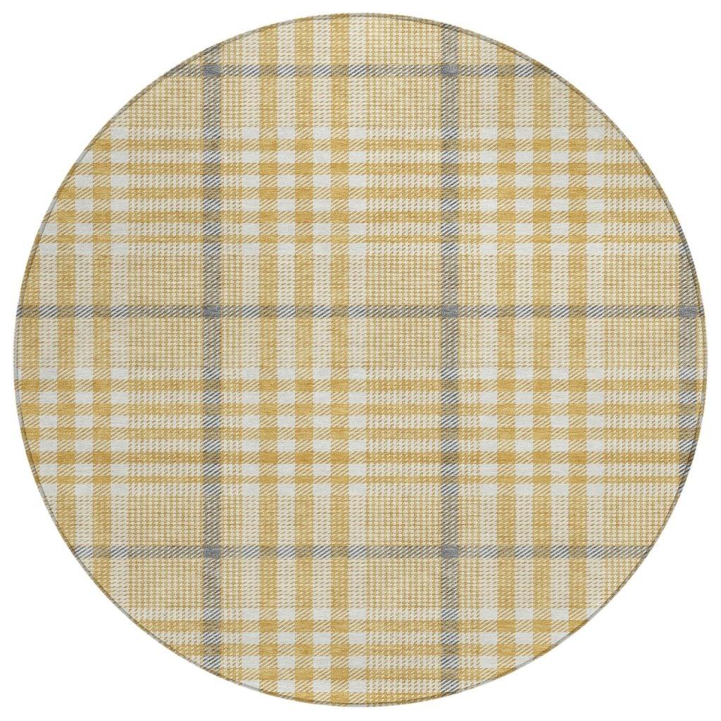 LOOMLAN Rugs Samira Gold Washable Indoor-Outdoor Rug