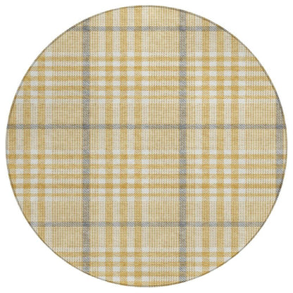 LOOMLAN Rugs Samira Gold Washable Indoor-Outdoor Rug