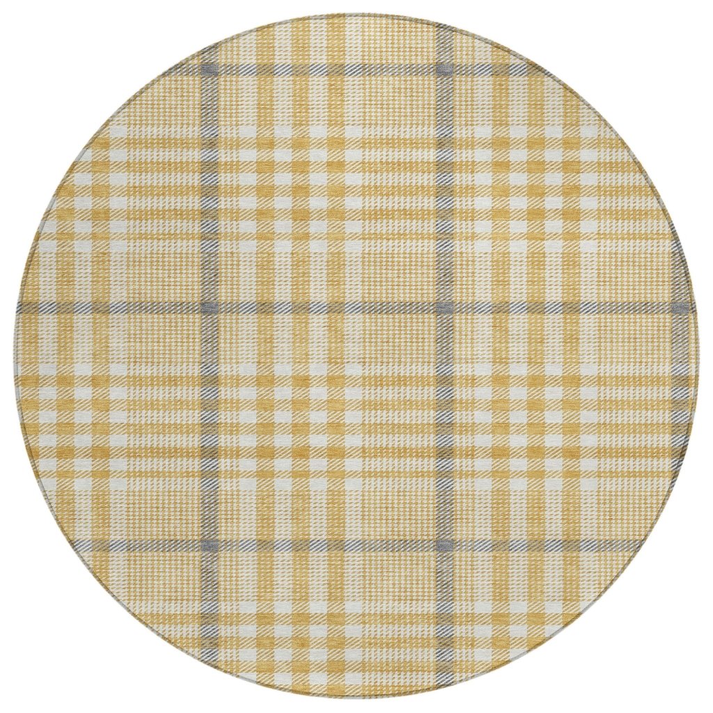 LOOMLAN Rugs Samira Gold Washable Indoor-Outdoor Rug