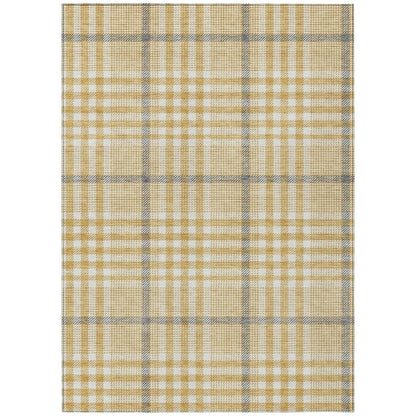LOOMLAN Rugs Samira Gold Washable Indoor-Outdoor Rug