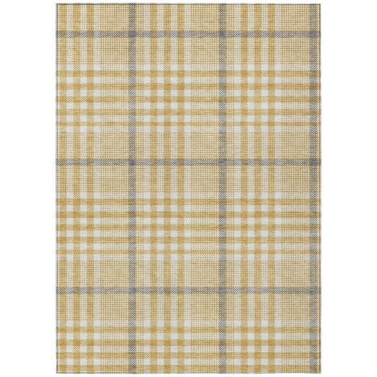 LOOMLAN Rugs Samira Gold Washable Indoor-Outdoor Rug