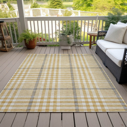 LOOMLAN Rugs Samira Gold Washable Indoor-Outdoor Rug