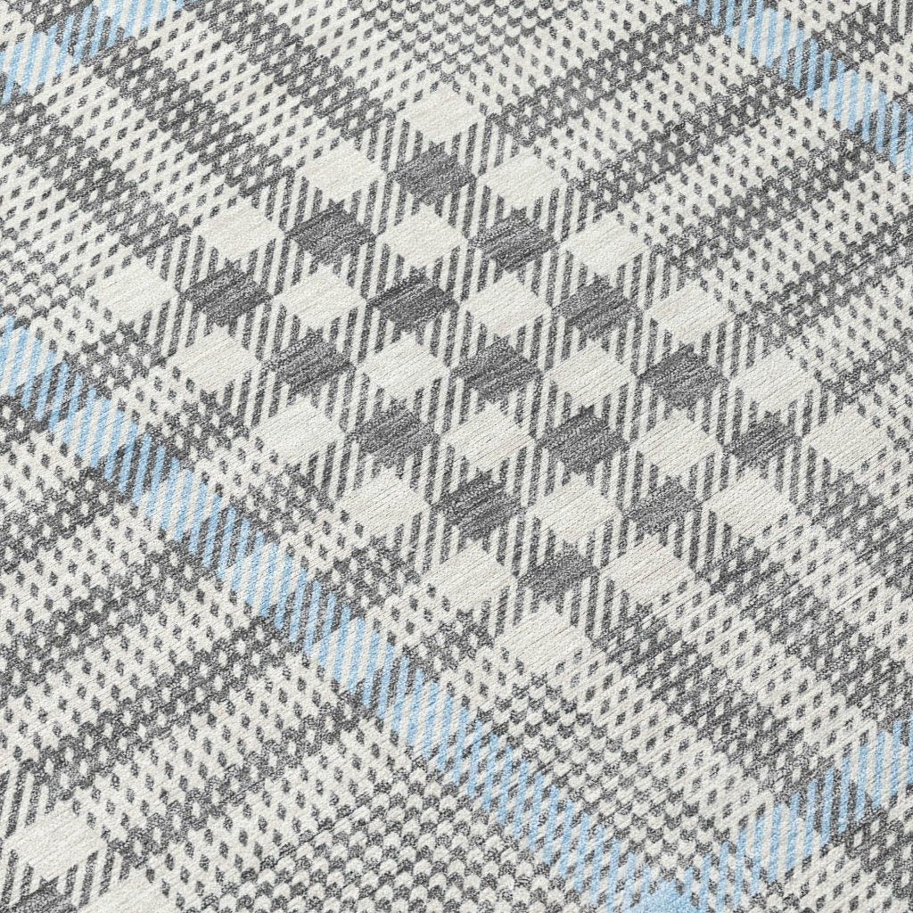 LOOMLAN Rugs Samira Gray Washable Indoor-Outdoor Rug