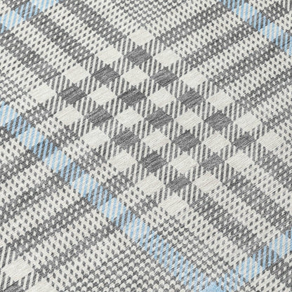 LOOMLAN Rugs Samira Gray Washable Indoor-Outdoor Rug