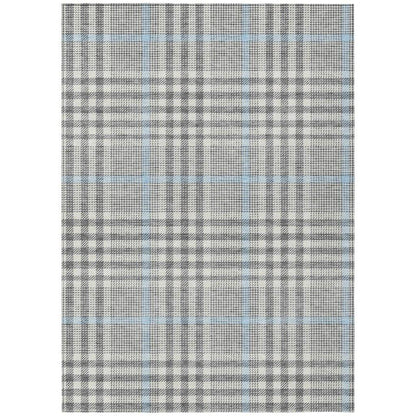 LOOMLAN Rugs Samira Gray Washable Indoor-Outdoor Rug