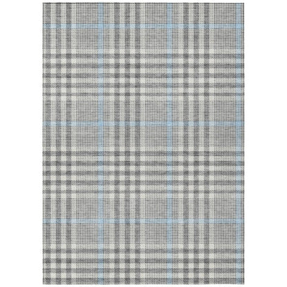 LOOMLAN Rugs Samira Gray Washable Indoor-Outdoor Rug