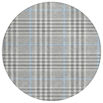 LOOMLAN Rugs Samira Gray Washable Indoor-Outdoor Rug