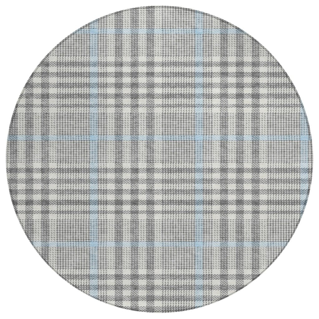 LOOMLAN Rugs Samira Gray Washable Indoor-Outdoor Rug