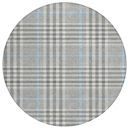 LOOMLAN Rugs Samira Gray Washable Indoor-Outdoor Rug