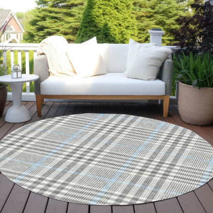 LOOMLAN Rugs Samira Gray Washable Indoor-Outdoor Rug