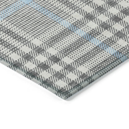 LOOMLAN Rugs Samira Gray Washable Indoor-Outdoor Rug