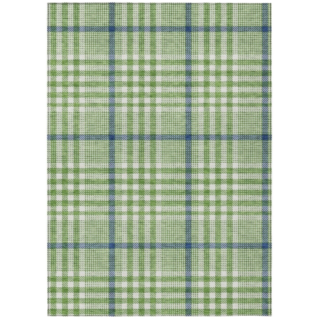 LOOMLAN Rugs Samira Green Washable Indoor-Outdoor Rug
