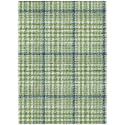 LOOMLAN Rugs Samira Green Washable Indoor-Outdoor Rug