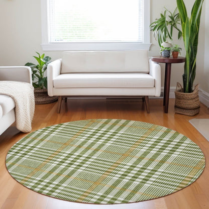 LOOMLAN Rugs Samira Olive Washable Indoor-Outdoor Rug
