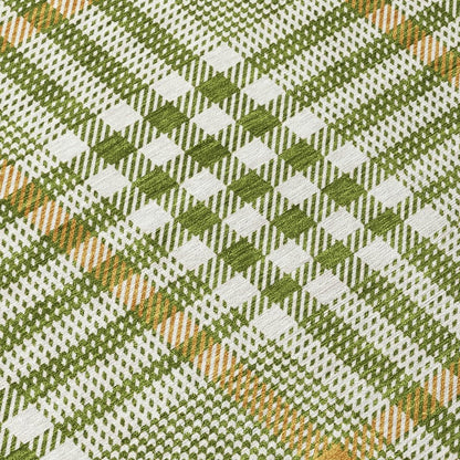 LOOMLAN Rugs Samira Olive Washable Indoor-Outdoor Rug