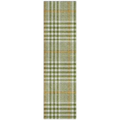 LOOMLAN Rugs Samira Olive Washable Indoor-Outdoor Rug