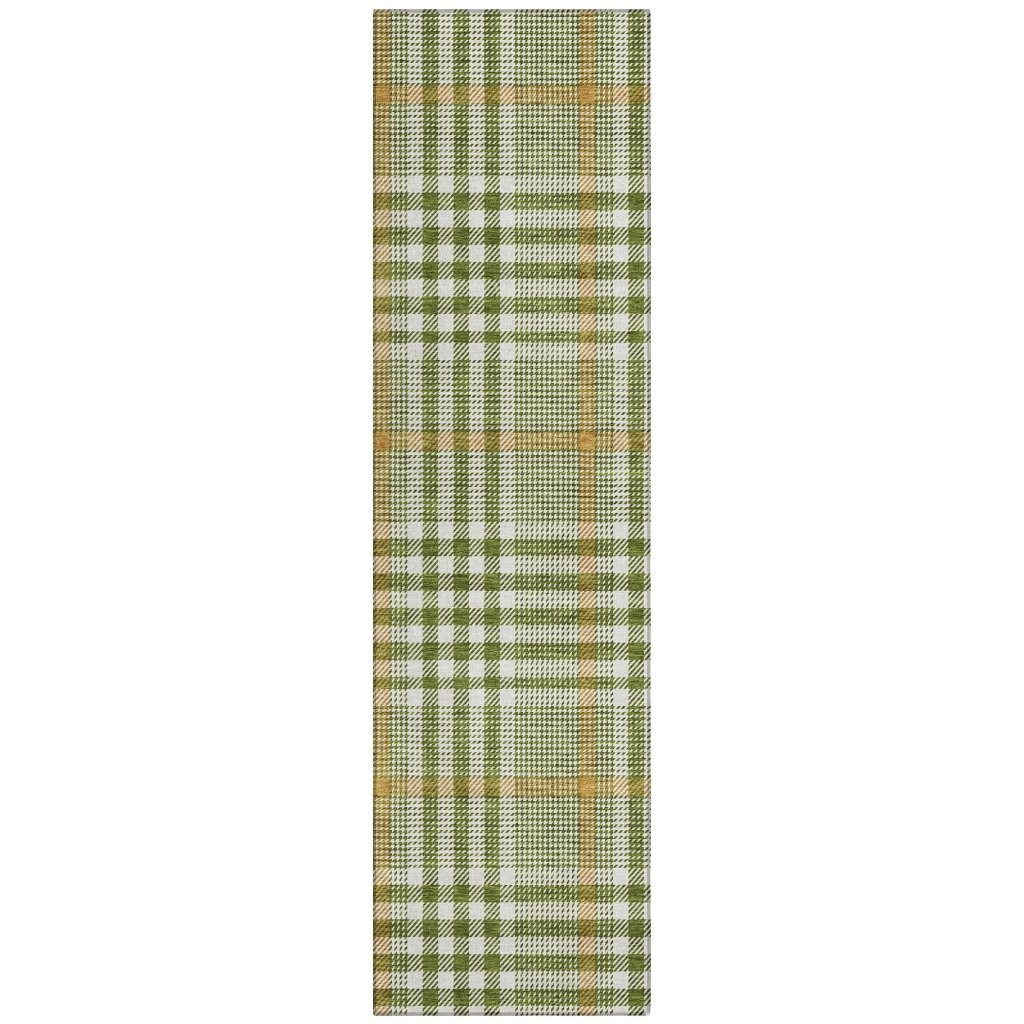 LOOMLAN Rugs Samira Olive Washable Indoor-Outdoor Rug