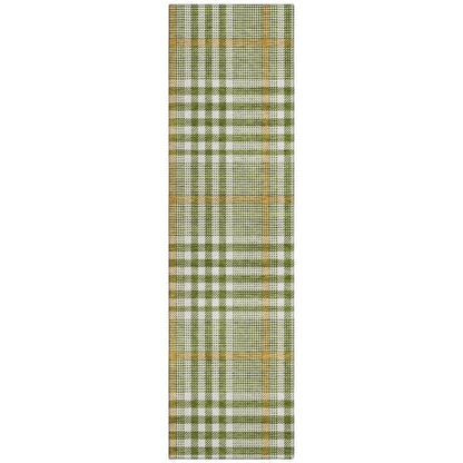 LOOMLAN Rugs Samira Olive Washable Indoor-Outdoor Rug