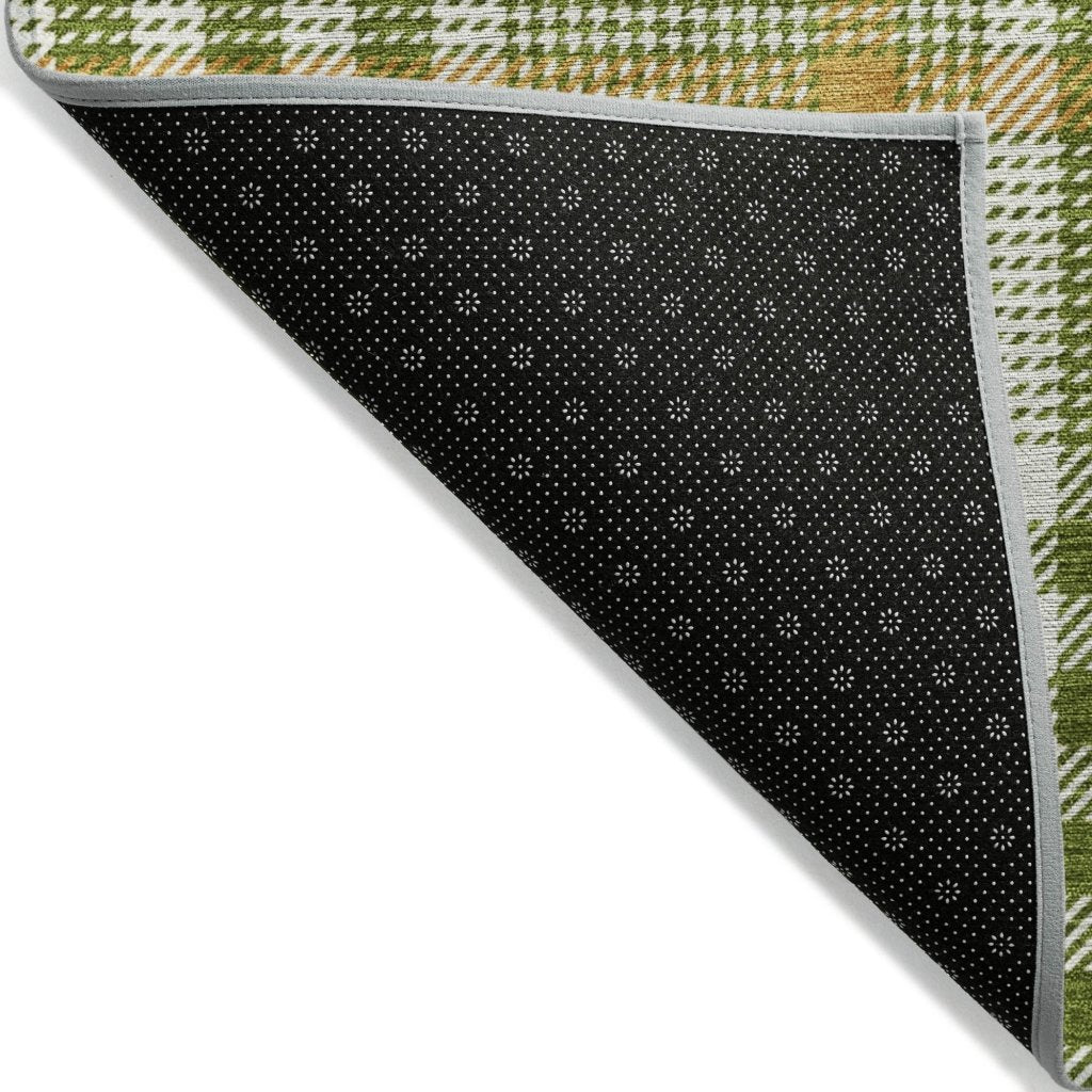 LOOMLAN Rugs Samira Olive Washable Indoor-Outdoor Rug