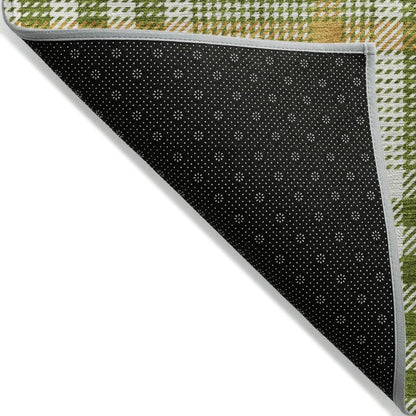 LOOMLAN Rugs Samira Olive Washable Indoor-Outdoor Rug