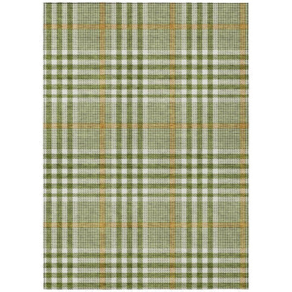 LOOMLAN Rugs Samira Olive Washable Indoor-Outdoor Rug