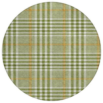 LOOMLAN Rugs Samira Olive Washable Indoor-Outdoor Rug