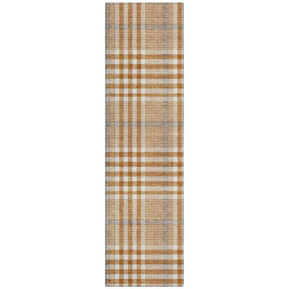 LOOMLAN Rugs Samira Orange Washable Indoor-Outdoor Rug