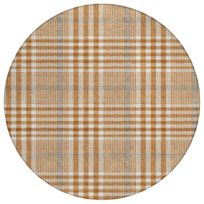 LOOMLAN Rugs Samira Orange Washable Indoor-Outdoor Rug