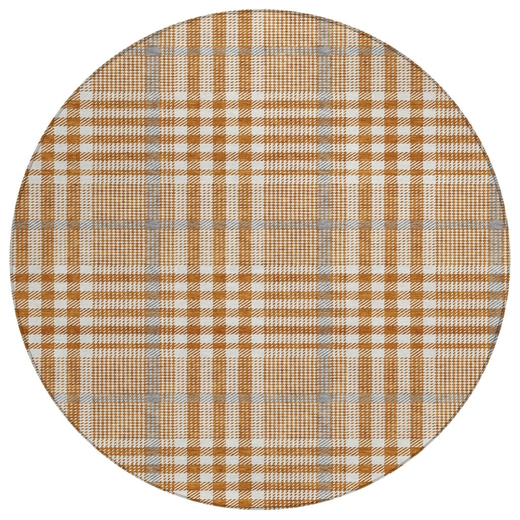 LOOMLAN Rugs Samira Orange Washable Indoor-Outdoor Rug