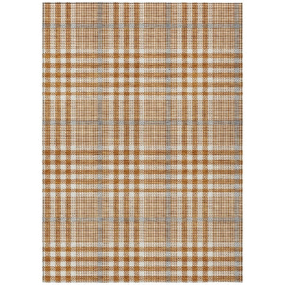 LOOMLAN Rugs Samira Orange Washable Indoor-Outdoor Rug