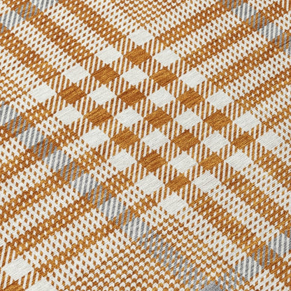 LOOMLAN Rugs Samira Orange Washable Indoor-Outdoor Rug