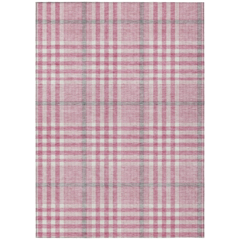 LOOMLAN Rugs Samira Pink Washable Indoor-Outdoor Rug