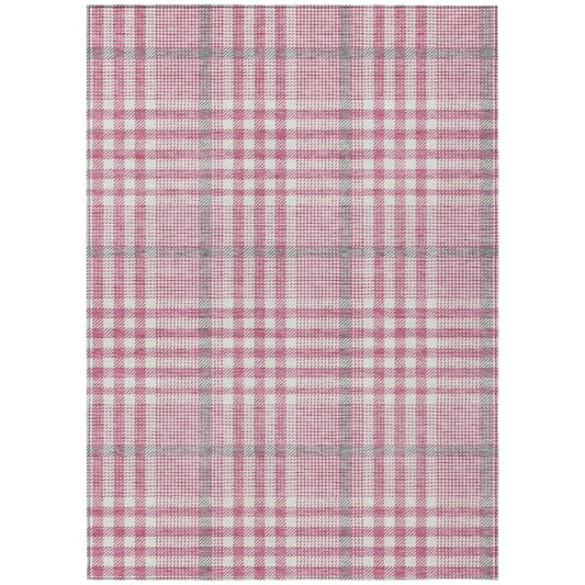 LOOMLAN Rugs Samira Pink Washable Indoor-Outdoor Rug